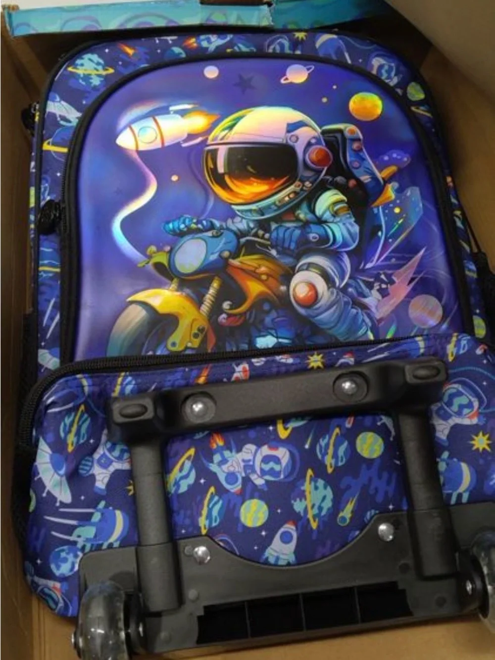 Kids Space Astronaut Rolling Carry on Suitcase 18”